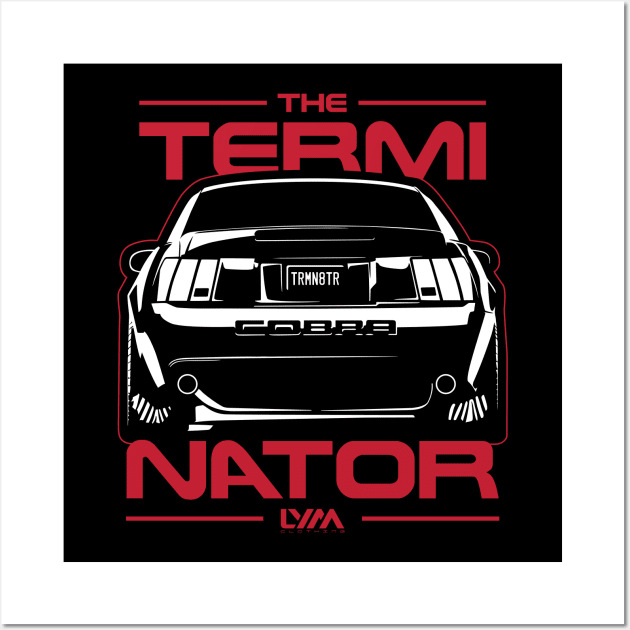 New Edge 2003/2004 Ford Mustang SVT Cobra Terminator Wall Art by LYM Clothing